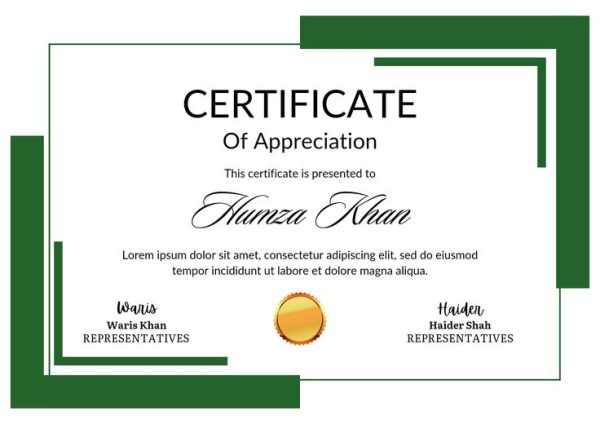 College certificates